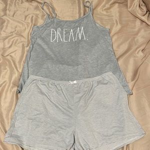 Like New Rae Dunn Pajama Set Size Large
